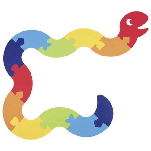 Serpiente puzzle para el suelo