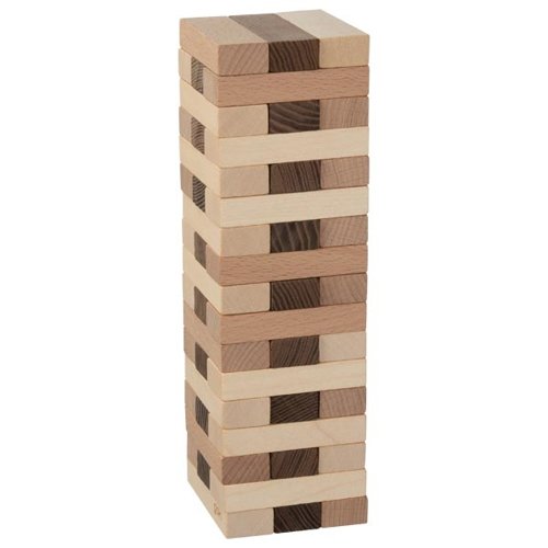 Torre d'equilibri, fusta natural