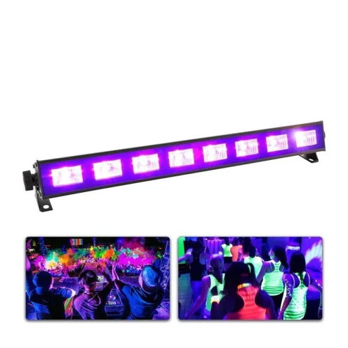 UV blacklight LED bar · 8 × 3 W